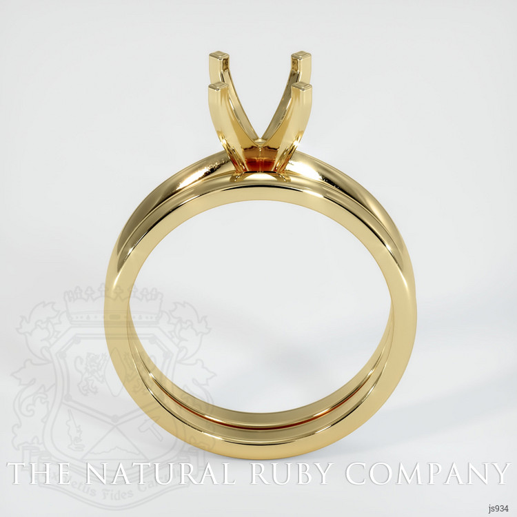 14K Yellow Gold Wedding Set Ring Setting