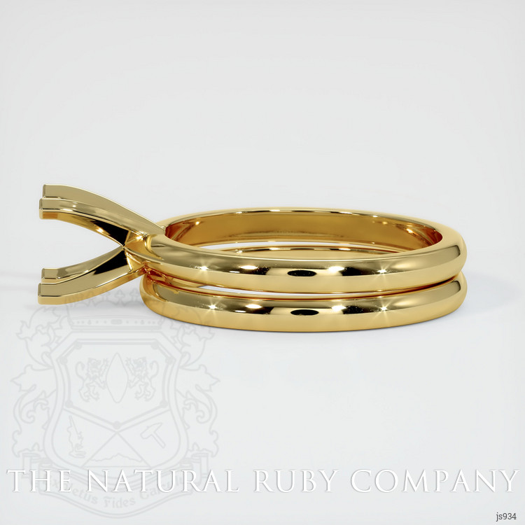 18K Yellow Gold Wedding Set Ring Setting