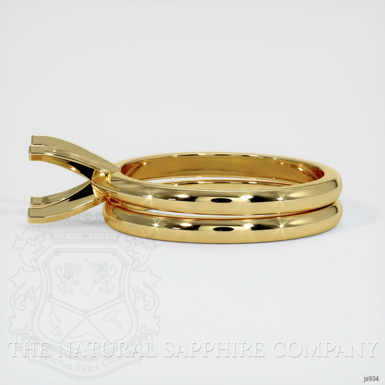 18K Yellow Gold Wedding Set Ring Setting