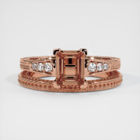 14K Rose Gold Antique Style Ring Setting Image