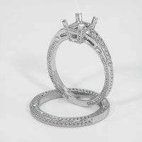 10K White Gold Antique Style Ring Setting Image