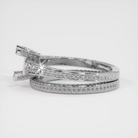 18K White Gold Antique Style Ring Setting Image
