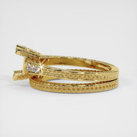 18K Yellow Gold Antique Style Ring Setting Image