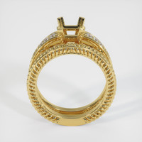 18K Yellow Gold Antique Style Ring Setting Image