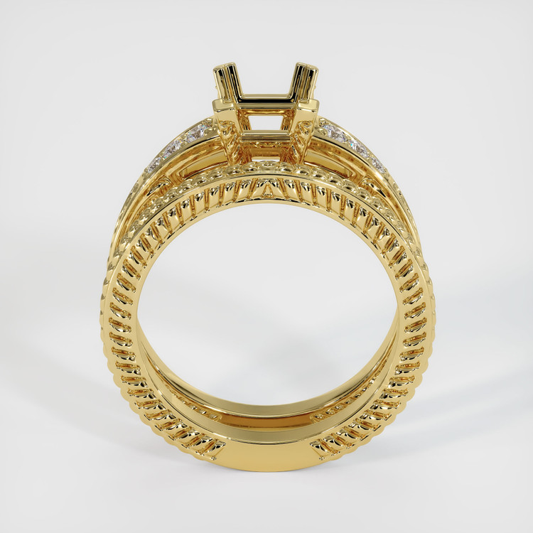 18K Yellow Gold Antique Style Ring Setting