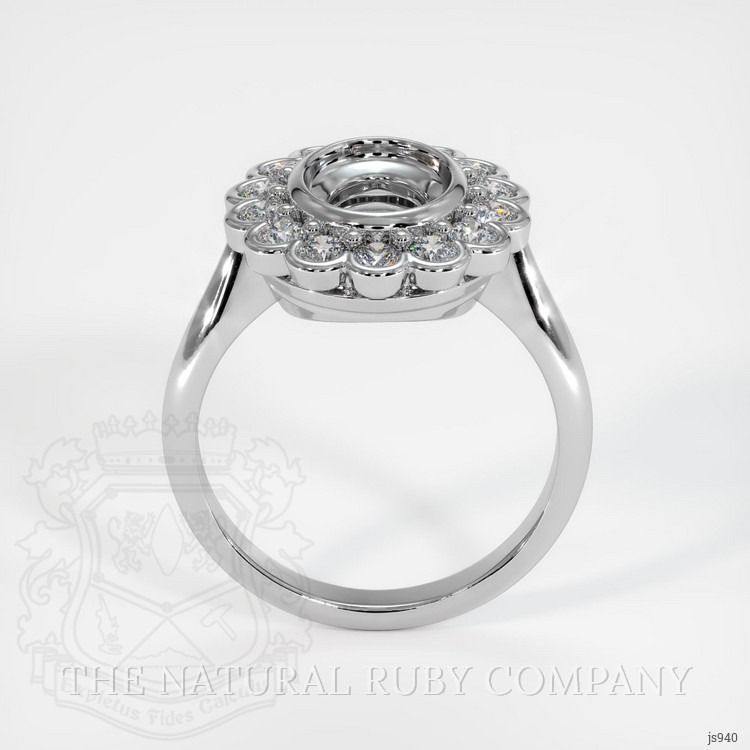 Platinum 950 Antique Style Ring Setting