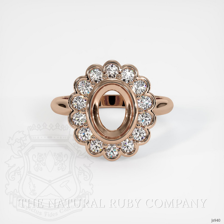 14K Rose Gold Antique Style Ring Setting