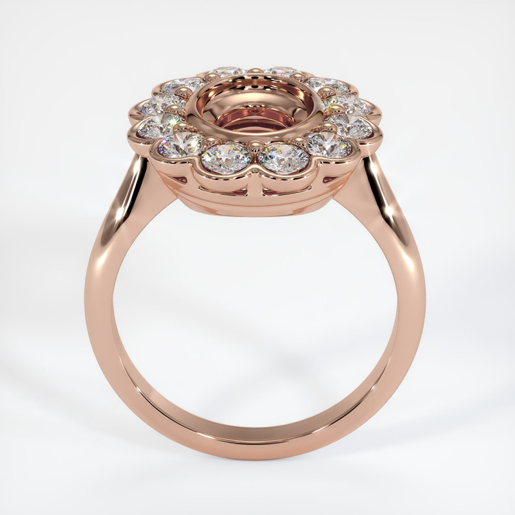 14K Rose Gold Antique Style Ring Setting
