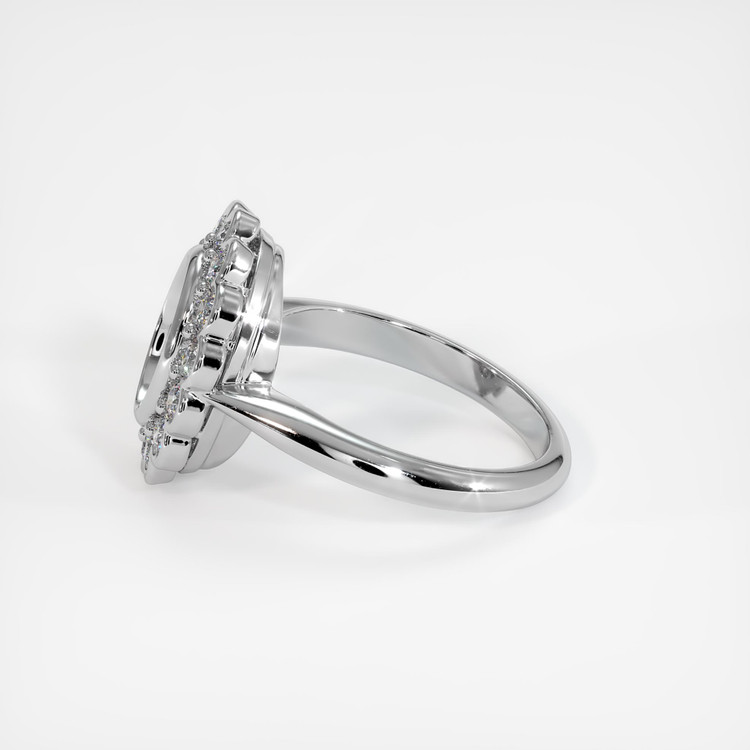 10K White Gold Antique Style Ring Setting