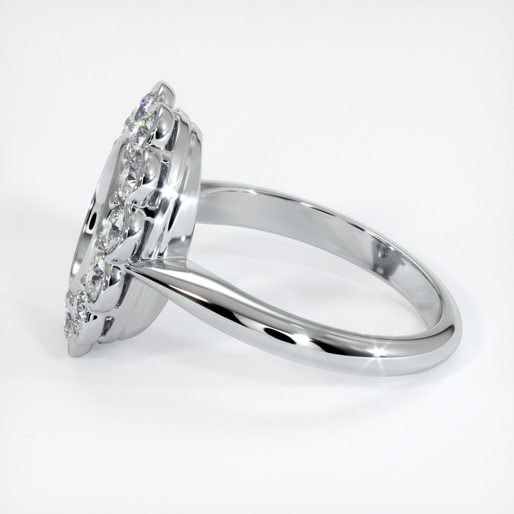 14K White Gold Antique Style Ring Setting