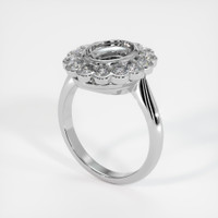 18K White Gold Antique Style Ring Setting Video