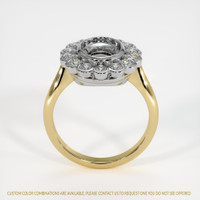 14K White & Yellow Antique Style Ring Setting Image