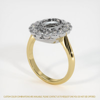 18K White & Yellow Antique Style Ring Setting Video