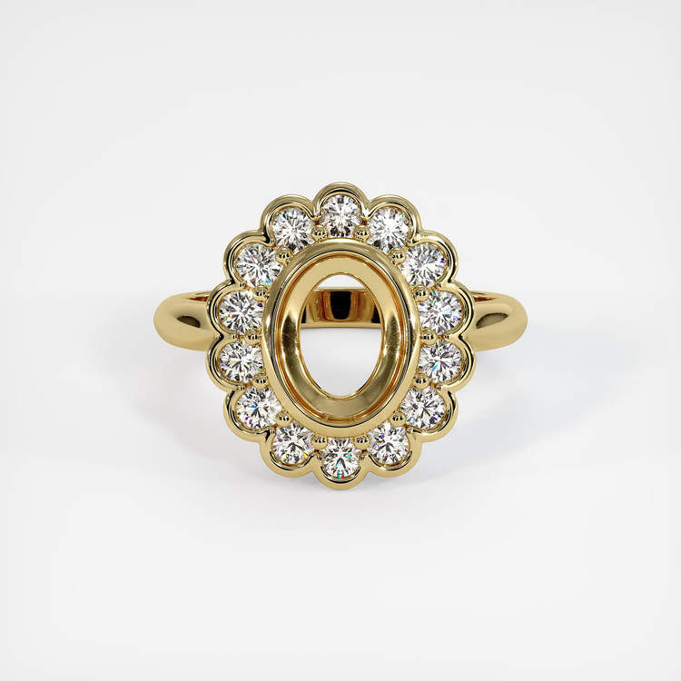 10K Yellow Gold Antique Style Ring Setting