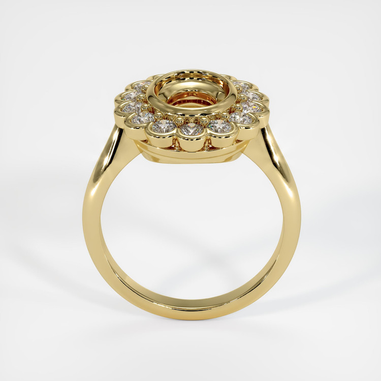 10K Yellow Gold Antique Style Ring Setting