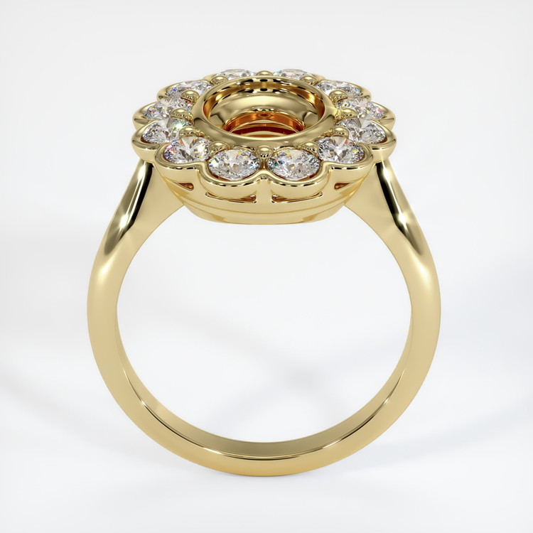 14K Yellow Gold Antique Style Ring Setting
