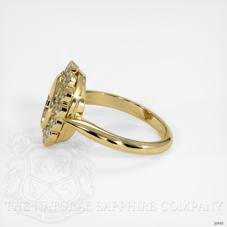 18K Yellow Gold Antique Style Ring Setting