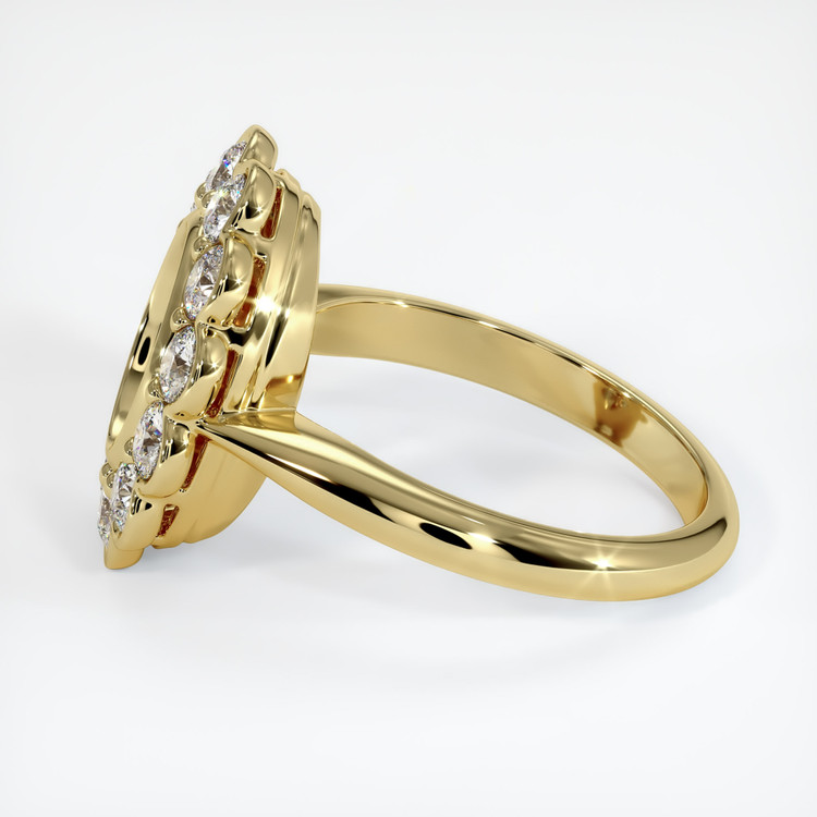 18K Yellow Gold Antique Style Ring Setting