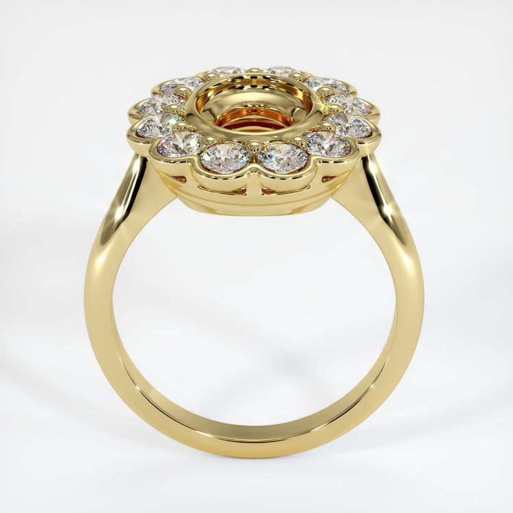 18K Yellow Gold Antique Style Ring Setting