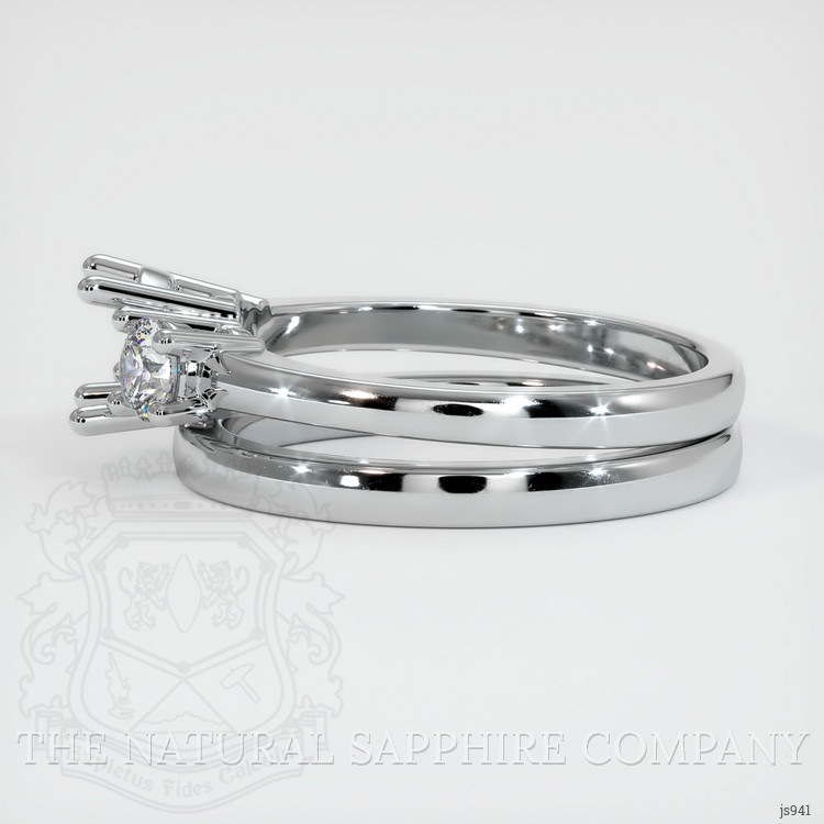 Silver Three Stone Ring Setting