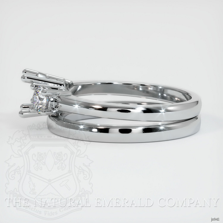 Silver Three Stone Ring Setting