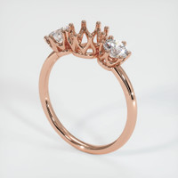 14K Rose Gold Antique Style Ring Setting Video