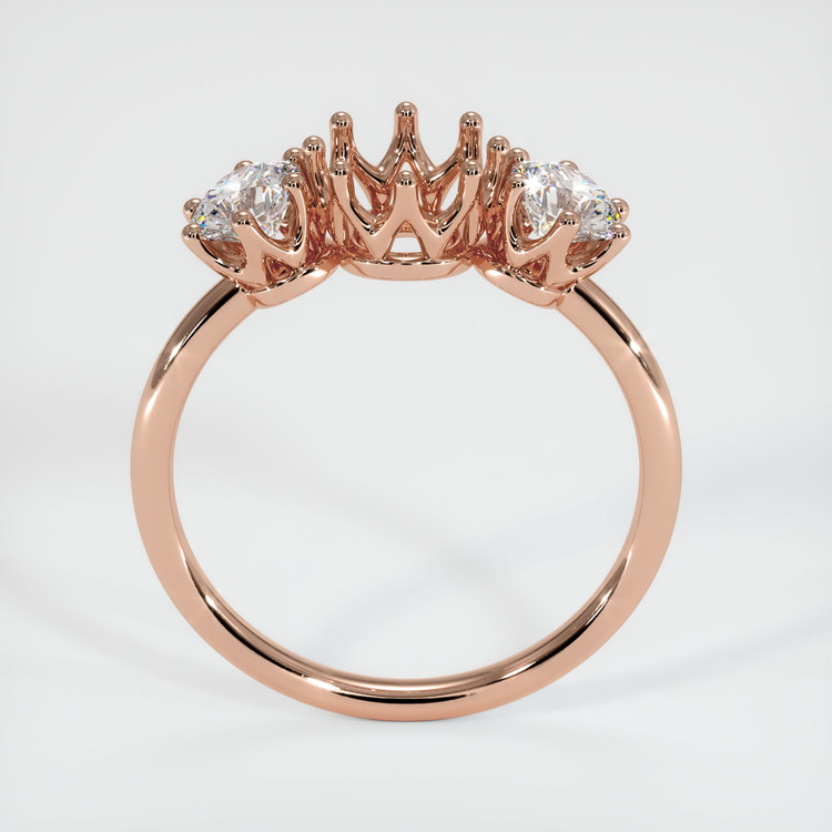 14K Rose Gold Antique Style Ring Setting