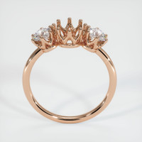 18K Rose Gold Antique Style Ring Setting Image