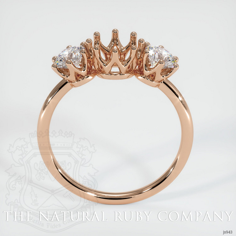 18K Rose Gold Antique Style Ring Setting