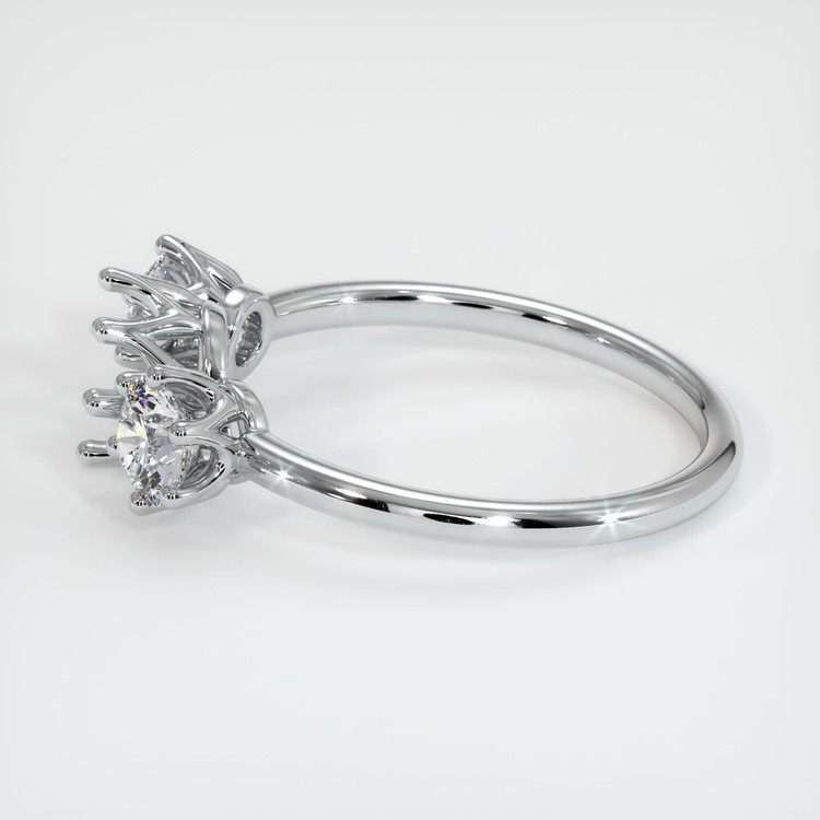 14K White Gold Antique Style Ring Setting