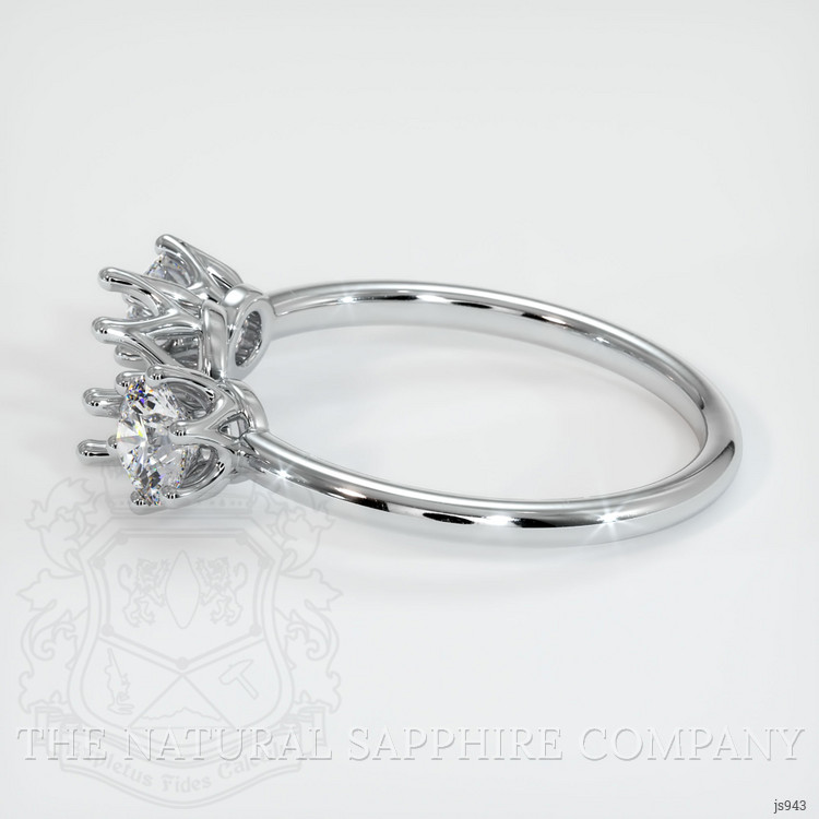 14K White Gold Antique Style Ring Setting