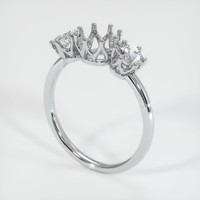 18K White Gold Antique Style Ring Setting Video