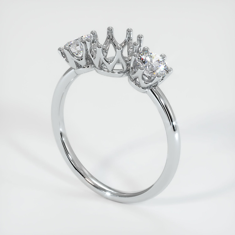 18K White Gold Antique Style Ring Setting