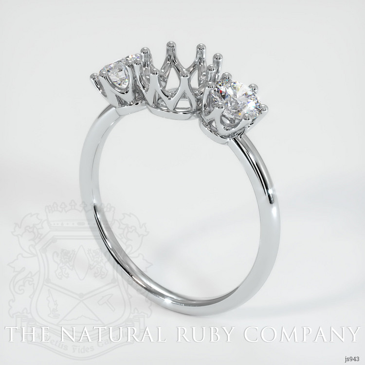 18K White Gold Antique Style Ring Setting