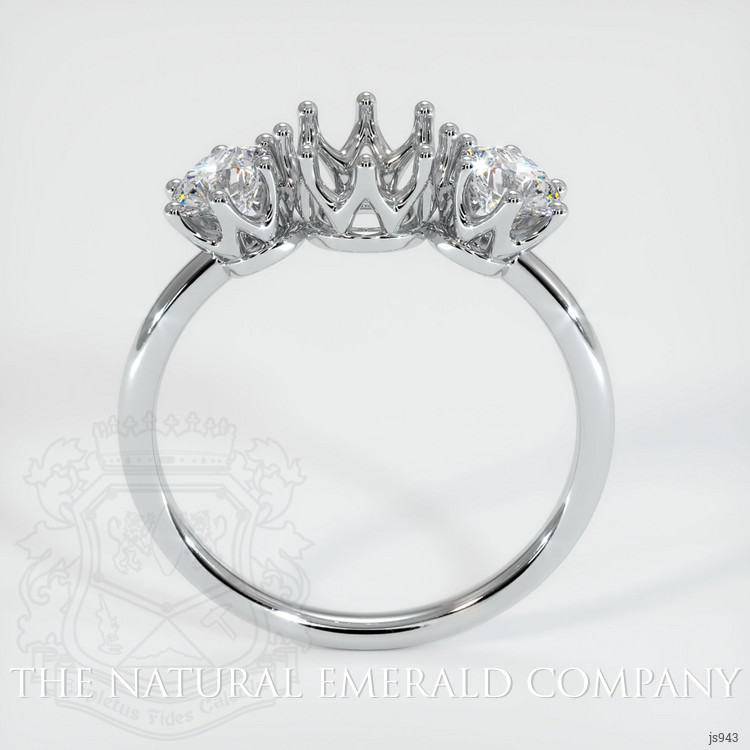 18K White Gold Antique Style Ring Setting