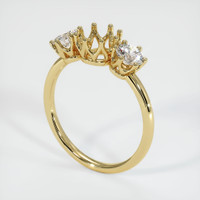 18K Yellow Gold Antique Style Ring Setting Video