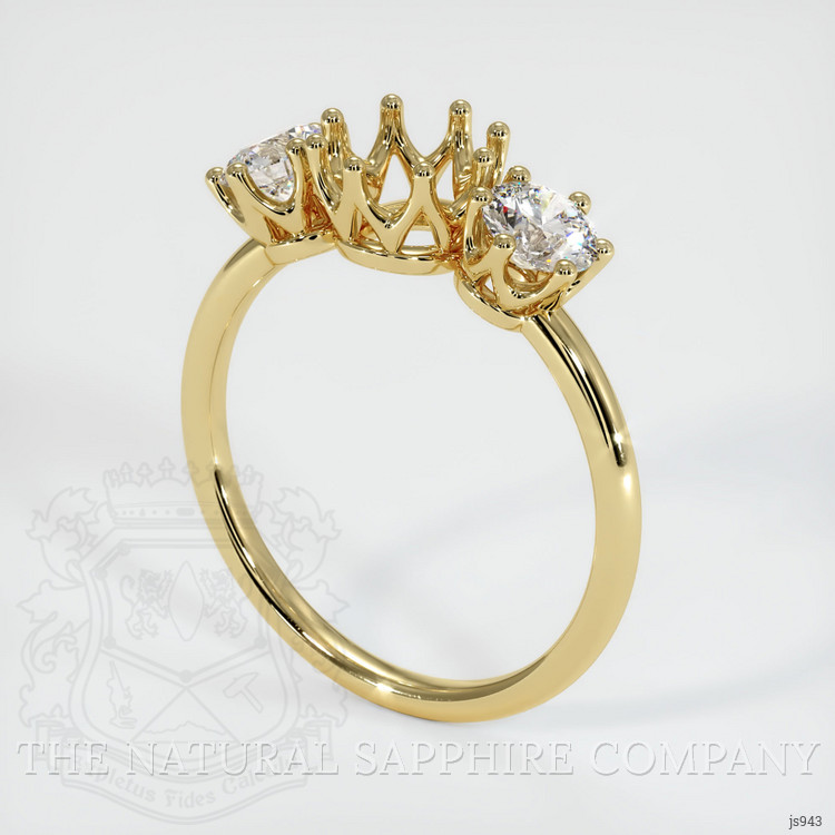 18K Yellow Gold Antique Style Ring Setting