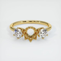 18K Yellow Gold Antique Style Ring Setting Image