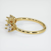 18K Yellow Gold Antique Style Ring Setting Image