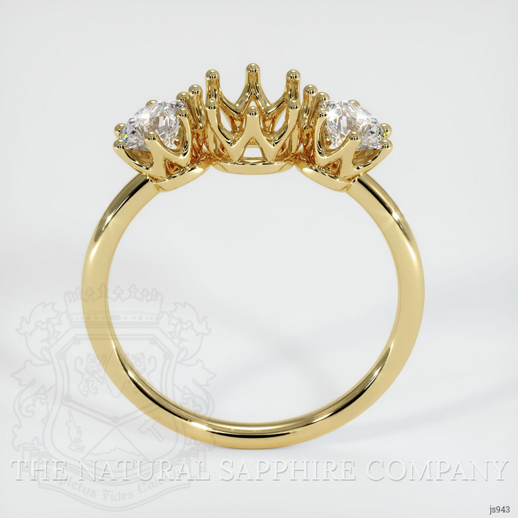 18K Yellow Gold Antique Style Ring Setting