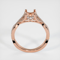 14K Rose Gold Pave Ring Setting Image