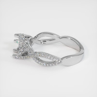 14K White Gold Pave Ring Setting Image