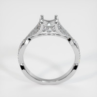 14K White Gold Pave Ring Setting Image