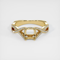 10K Yellow Gold Pave Ring Setting Image