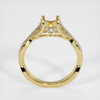 18K Yellow Gold Pave Ring Setting Image
