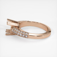 14K Rose Gold Pave Ring Setting Image