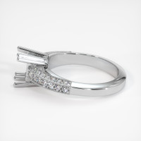 14K White Gold Pave Ring Setting Image