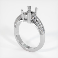 18K White Gold Pave Ring Setting Video