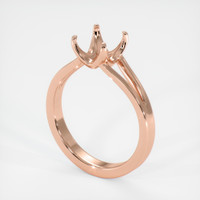 14K Rose Gold Solitaire Ring Setting Video