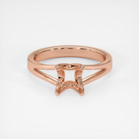 14K Rose Gold Solitaire Ring Setting Image